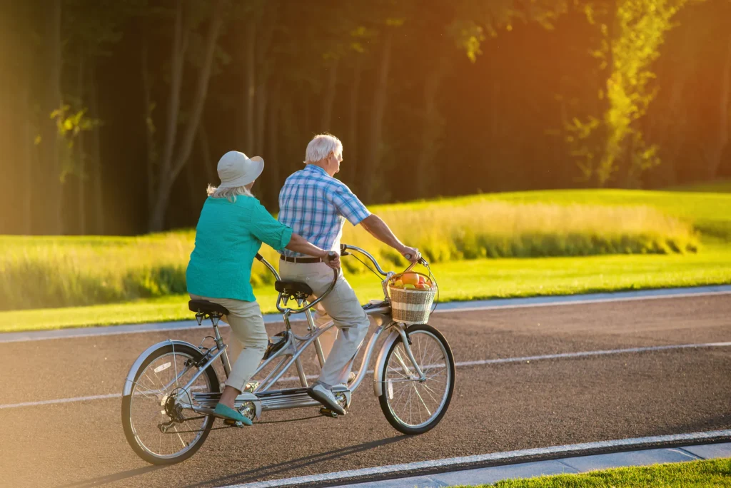 Senior couple enjoying peace of mind after Chapter 13 bankruptcy in Gadsden Alabama