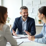 Bankruptcy attorney explaining Chapter 13 bankruptcy repayment options to a client